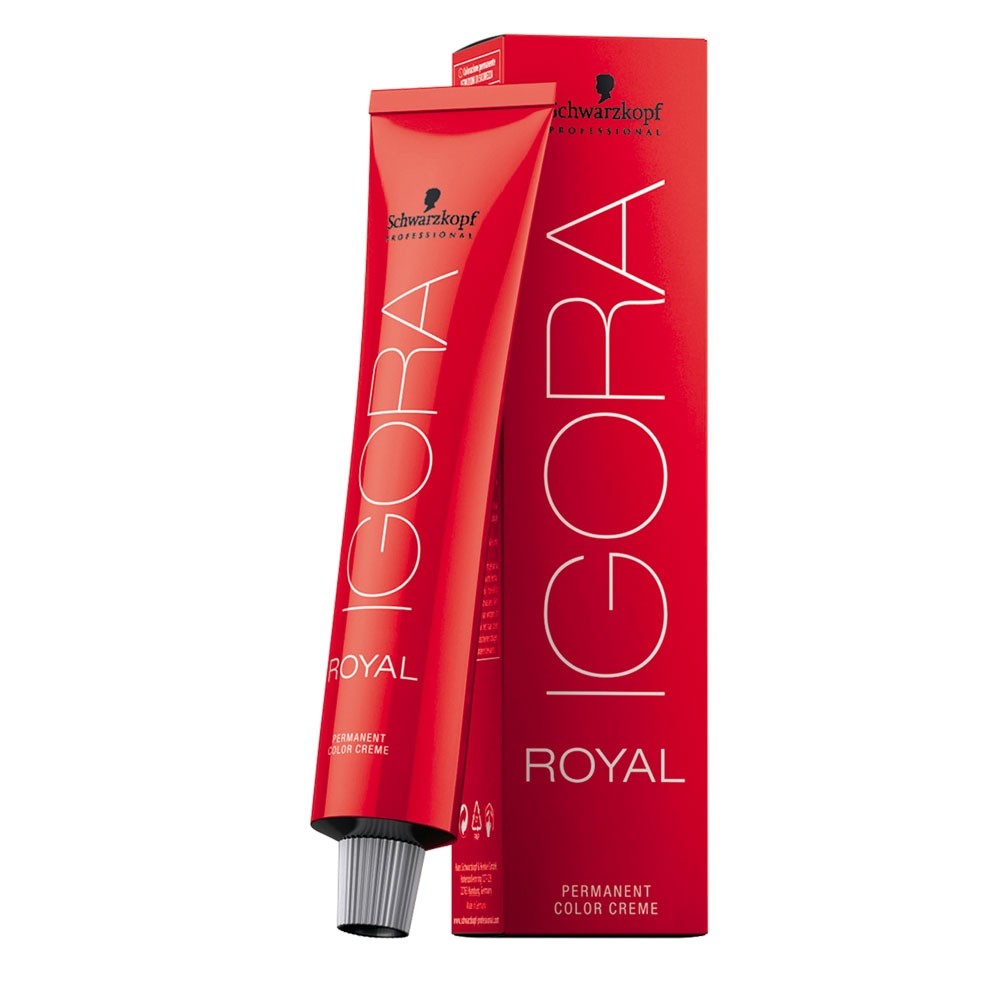 Schwarzkopf Professional. Igora Royal Профессиональная перманентная  крем-краска (красные оттенки) - 7-77 Средний русый медный экстра купить в  интернет-магазине косметики.