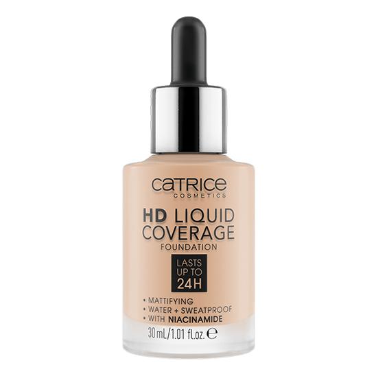 Тональная основа HD Liquid Coverage Foundation, 030 Sand Beige песочный - 1