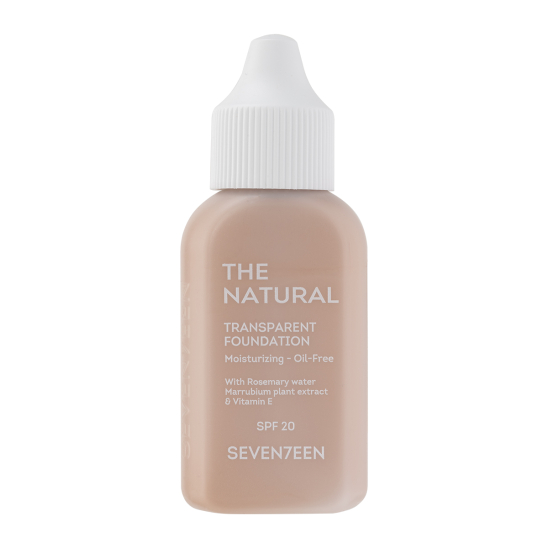 Тональный крем с естественным покрытием The Natural Transparent Foundation, 02 - 1