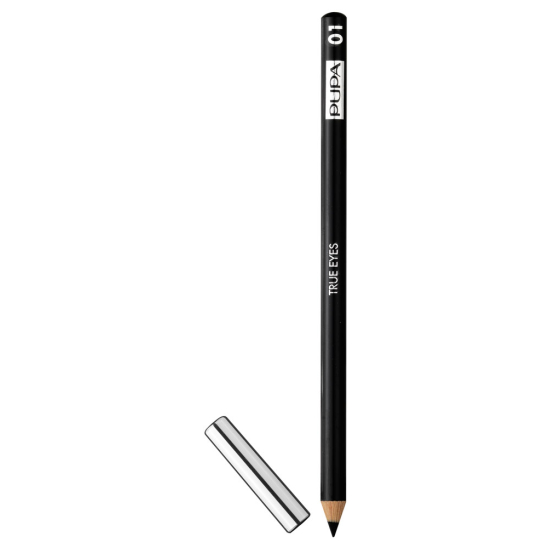 Карандаш для век True Eyes Eyeliner Pencil, 01 черный - 1