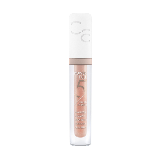 Бальзам для губ Powerfull 5 Liquid Lip Balm, 020 Pearly Peach - 1