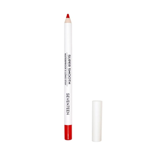 Карандаш для губ водостойкий с витамином Е Super Smooth WP Lip Liner, 27 Красный - 1