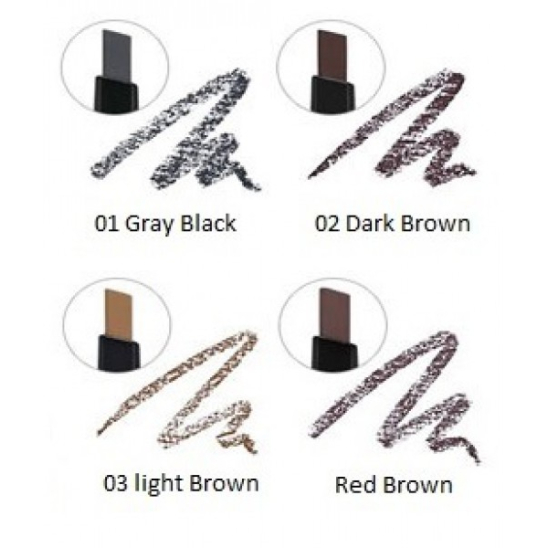 Автоматический карандаш для бровей Wonder Drawing 24hr Auto Eyebrow - 02 Dark Brown - 1