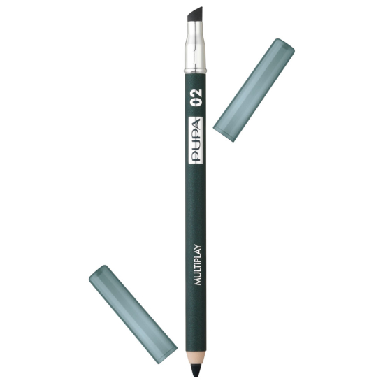 Карандаш для век с аппликатором Multiplay Eye Pencil, 02 Электрик зеленый - 1