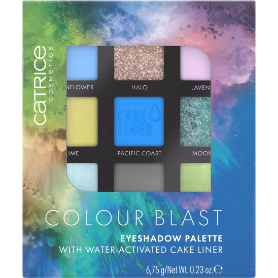 Палетка теней для век Colour Blast Eyeshadow Palette, 020 Blue meets Lime - 1