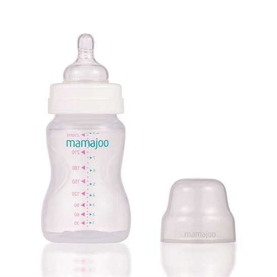 Бутылочка для кормления антиколиковая 6+ Silver Feeding Bottle, 250 мл - 2