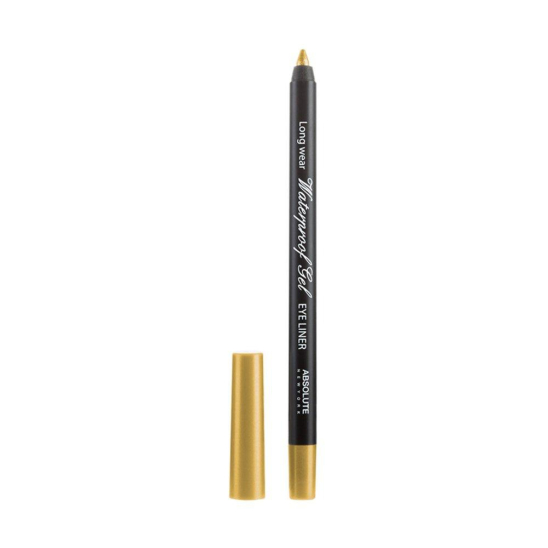 Водостойкий гелевый карандаш для глаз Waterproof Gel Eye Liner Gold - 1