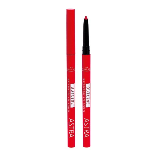 Карандаш для губ Outline Waterproof Lip Pencil, 05 Must Red - 1