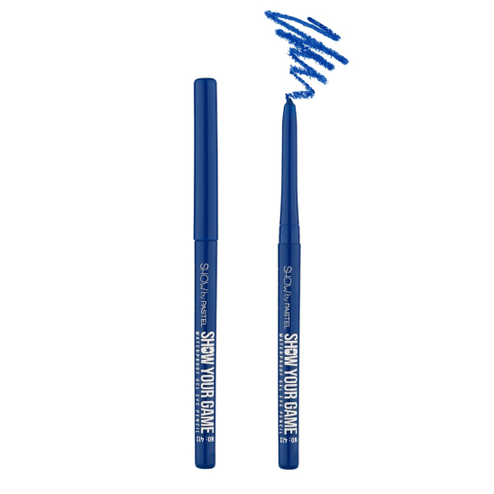 Контур для глаз гелевый Show Your Game Waterproof Gel Eye Pencil, 413 синий - 3