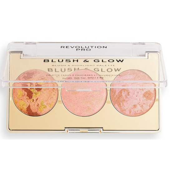 Румяна, бронзер и хайлайтер 3 в 1 Blush & Glow, Peach Glow - 2