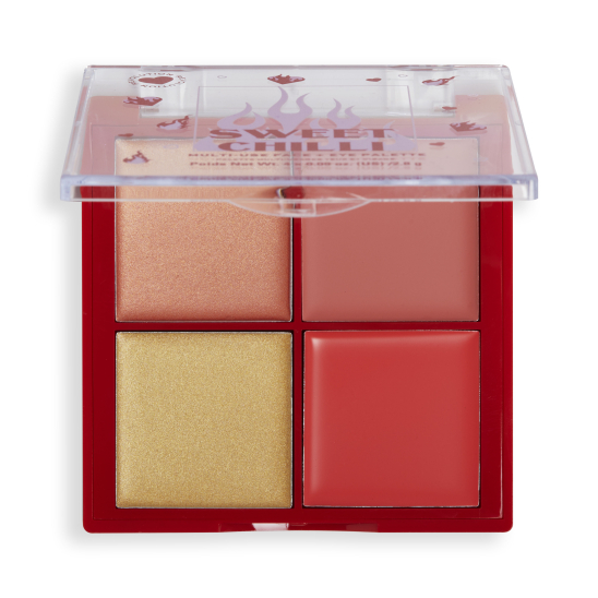 Палетка кремовых румян Sweet Chilli Multi-Use Face + Eye Palette - 2