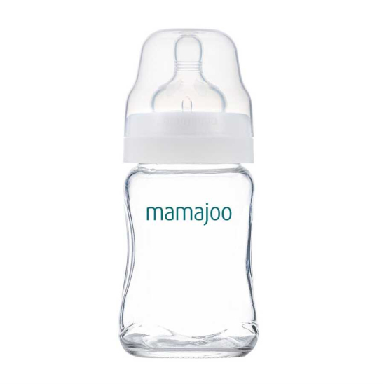 Бутылочка для кормления стеклянная антиколиковая 0+ Glass Feeding Bottle, 180 мл - 1