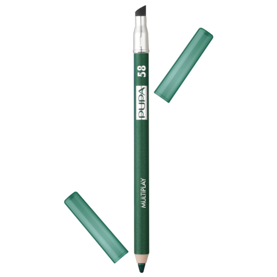 Карандаш для век с аппликатором Multiplay Eye Pencil, 58 Пластичный зеленый - 1