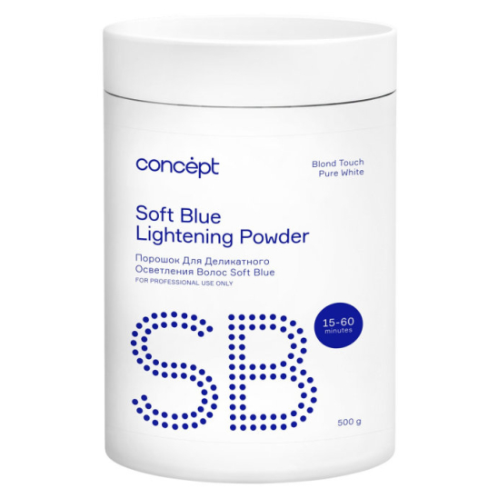 Порошок для осветления волос Blond Touch Soft Blue lightening powder Pure White - 1