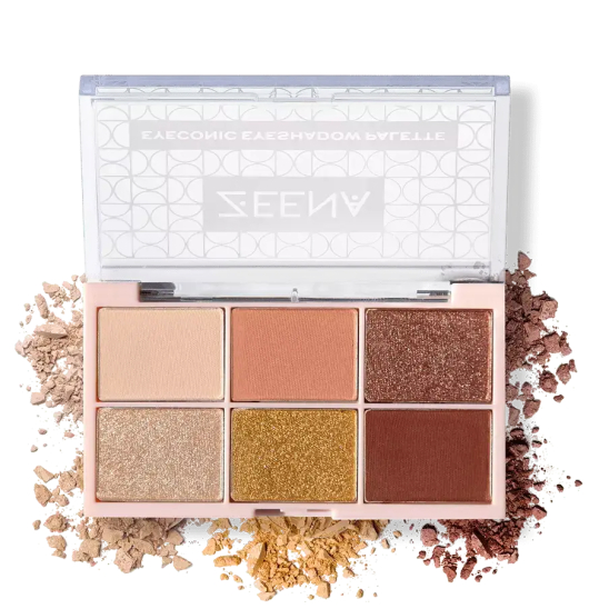 Палетка теней Eyeconic Eyeshadow Palette, 010 Golden Nude - 1