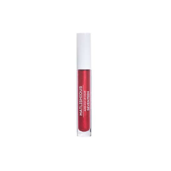 Жидкая помада-блеск Matlishious Super Stay Lip Color, 11 красный с искрой - 1