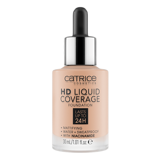 Тональная основа HD Liquid Coverage Foundation, 020 Rose Beige розовый беж - 1