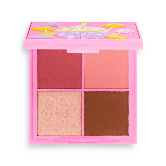 Палетка для макияжа лица Face Palette Birthday Cake, Vanilla Swirl Face and Cheek Palette - 1