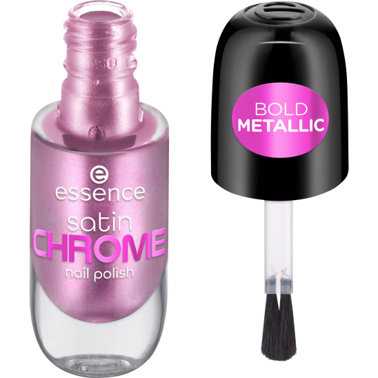 Лак для ногтей satin Chrome nail polish, 02 Artificial Pinktelligence - 2