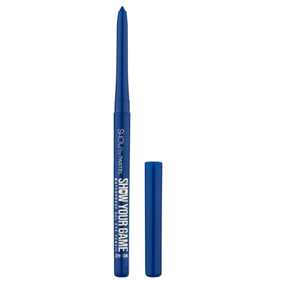 Контур для глаз гелевый Show Your Game Waterproof Gel Eye Pencil, 413 синий - 1