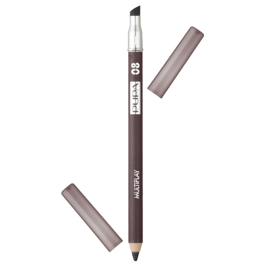 Карандаш для век с аппликатором Multiplay Eye Pencil, 08 Коричневый - 1