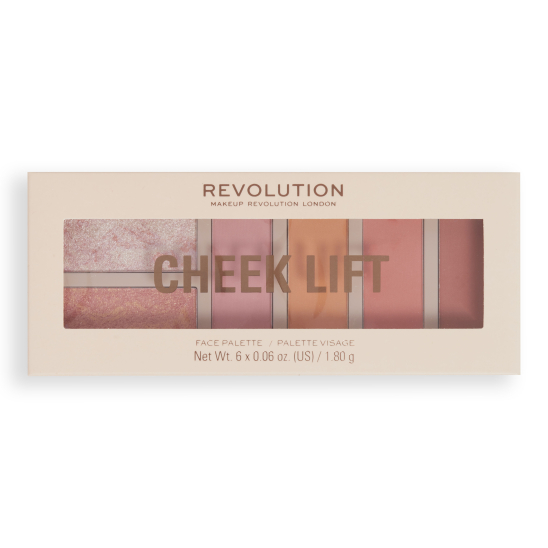 Палетка для макияжа: румяна/хайлайтеры Cheek Lift Palette, Pink Energy - 3