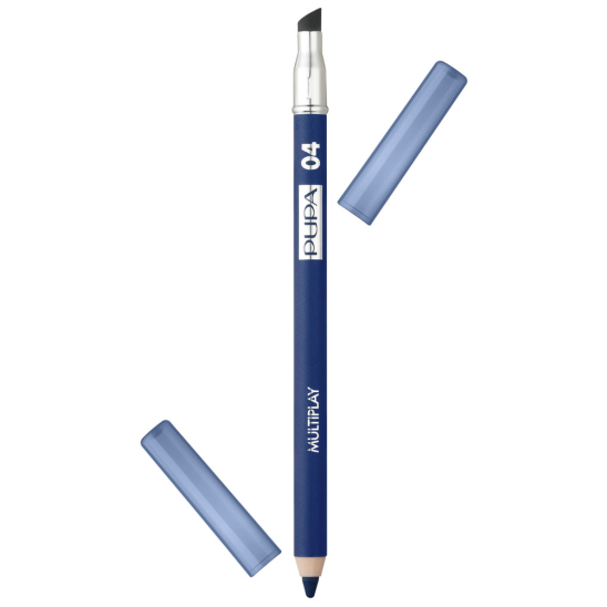 Карандаш для век с аппликатором Multiplay Eye Pencil, 04 Шокирующий синий - 1