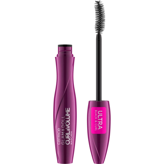 Тушь для ресниц Glam & Doll, Curl & Volume Mascara, подкручивающая - 1