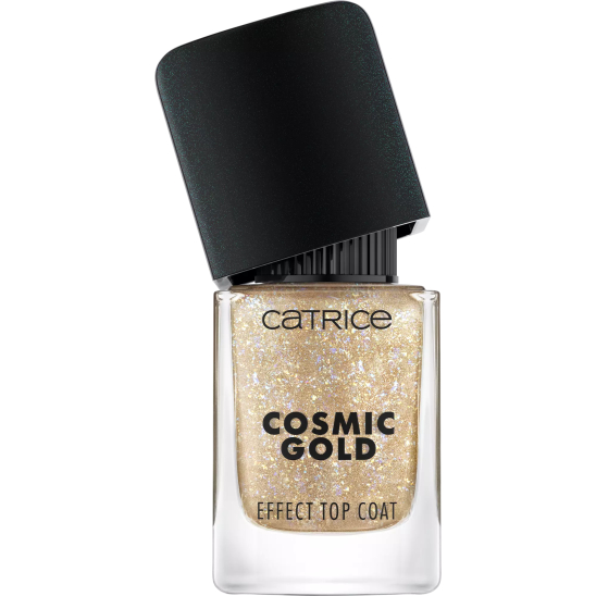 Топовое покрытие для ногтей Cosmic Gold Effect Top Coat, 030 Celestial Light - 3