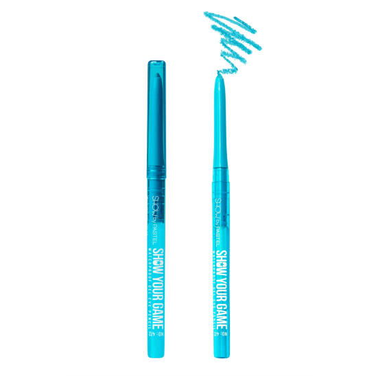 Контур для глаз гелевый Show Your Game Waterproof Gel Eye Pencil, 412 голубой - 3