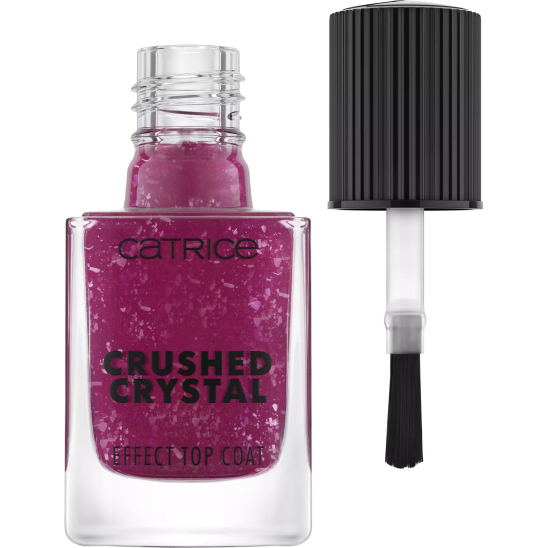 Топовое покрытие для ногтей Crushed Crystal Effect Top Coat, 010 Amethyst Aura - 3