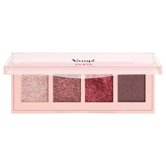 Палетка теней Vamp! 4 Eyeshadow Palette, 003 Розовый бронзовый - 1