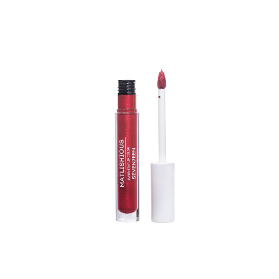 Жидкая помада-блеск Matlishious Super Stay Lip Color, 11 красный с искрой - 3