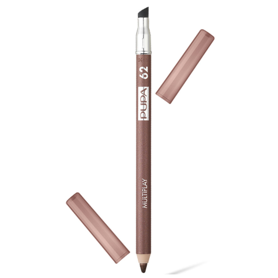 Карандаш для век с аппликатором Multiplay Eye Pencil, 62 золотой коричневый - 1