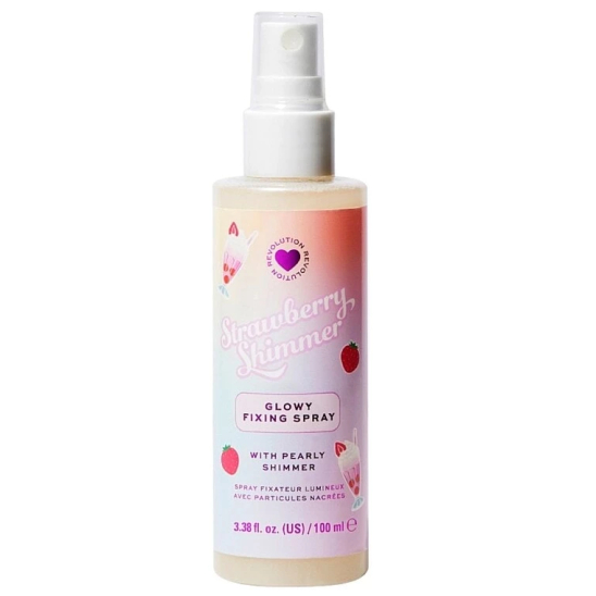 Спрей для фиксации макияжа Milkshake Strawberry Simmer Glowy Fixing Spray - 1