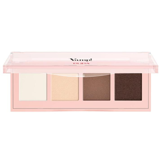 Палетка теней Vamp! 4 Eyeshadow Palette, 001 Натуральный матовый - 1